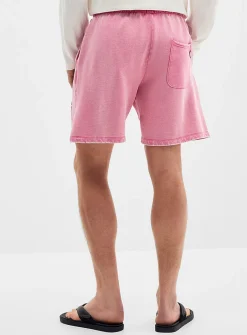 Muted colour terry-lined short