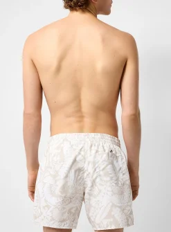 Muted foliage swim trunk