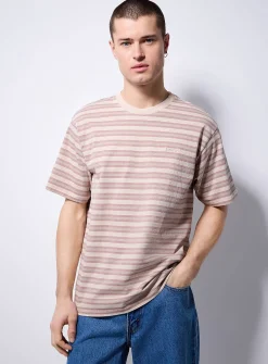 Muted-colour striped T-shirt