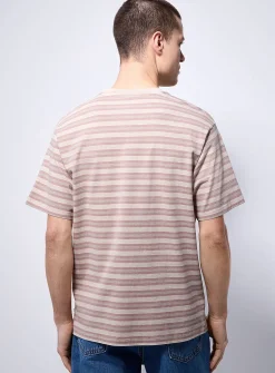Muted-colour striped T-shirt