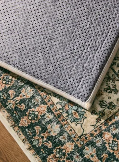 Mystical flowers memory foam bath mat