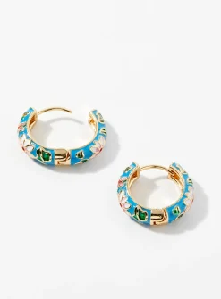 Mythical flower hoops
