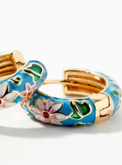 Mythical flower hoops