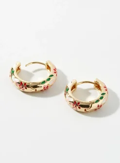 Mythical flower hoops