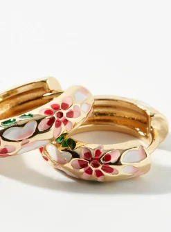Mythical flower hoops