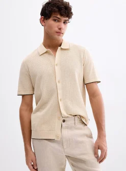 Nalo polo-collar cardigan
