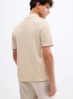 Nalo polo-collar cardigan