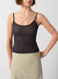 Nasem sheer piped cami