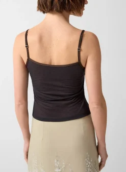 Nasem sheer piped cami