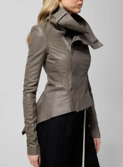 Naska lambskin leather biker jacket