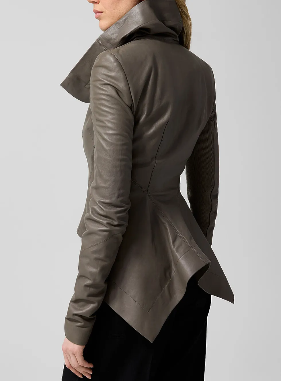 Naska lambskin leather biker jacket