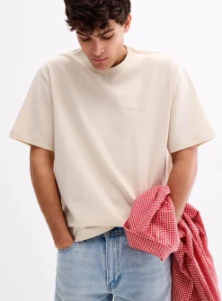 Nat embossed-logo T-shirt