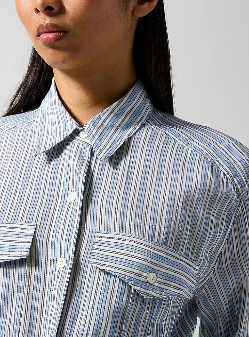 Nath tie-up cotton voile blouse