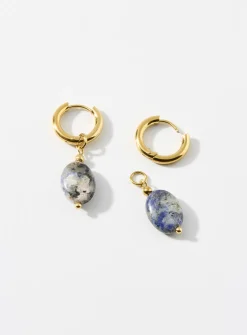 Natural gemstone earrings