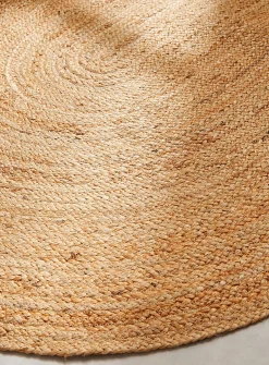 Natural jute oval rug