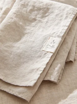 Natural linen napkins
