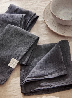Natural linen napkins