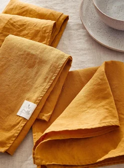 Natural linen napkins