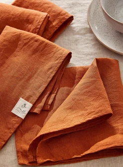 Natural linen napkins