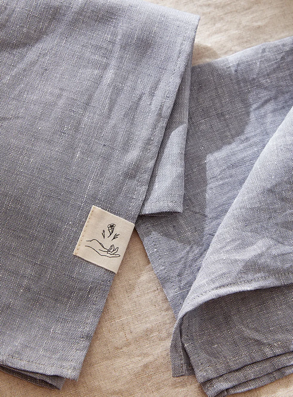 Natural linen napkins