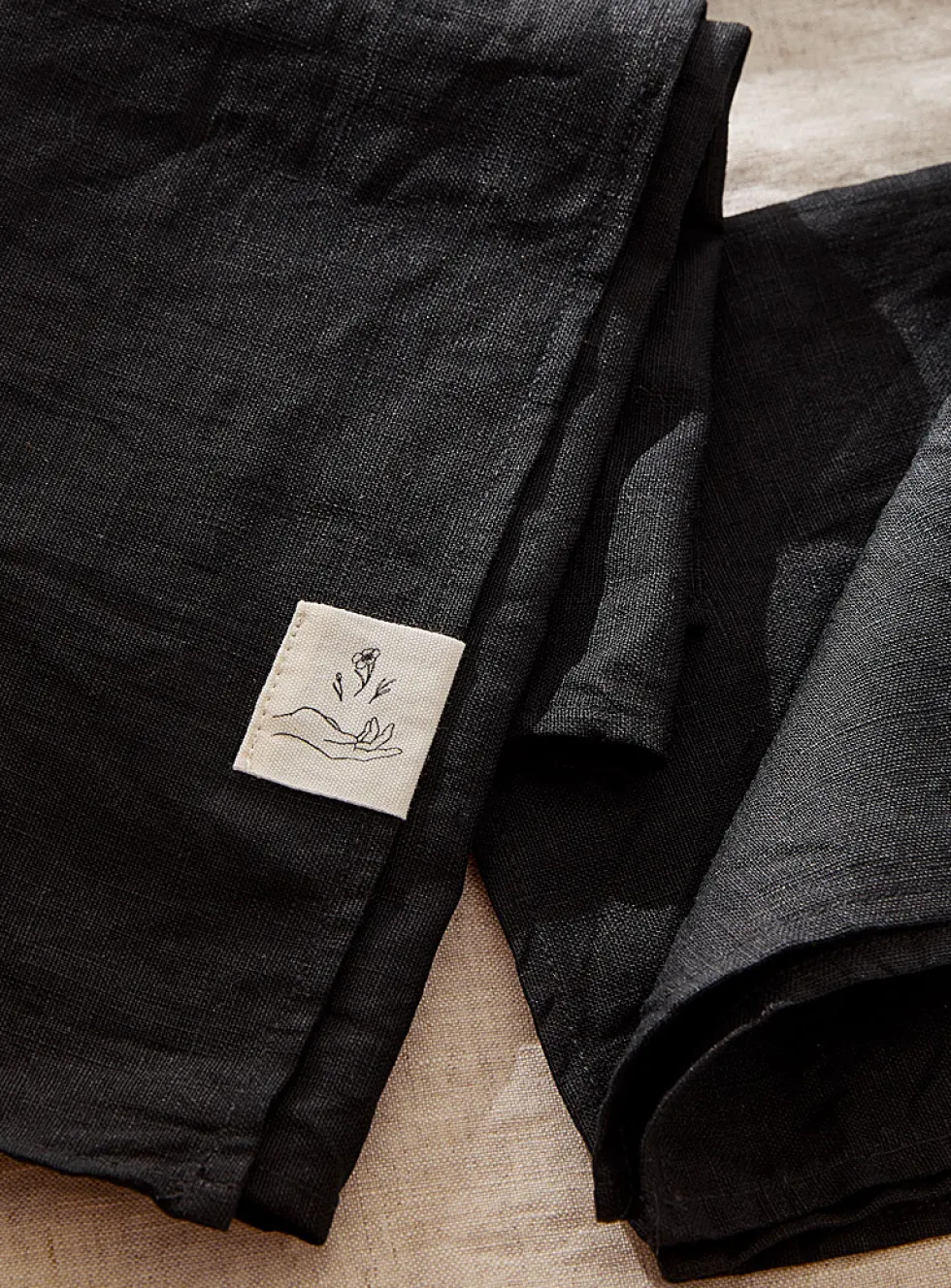 Natural linen napkins