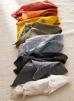 Natural linen napkins