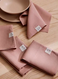 Natural linen napkins