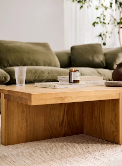 Natural oak coffee table