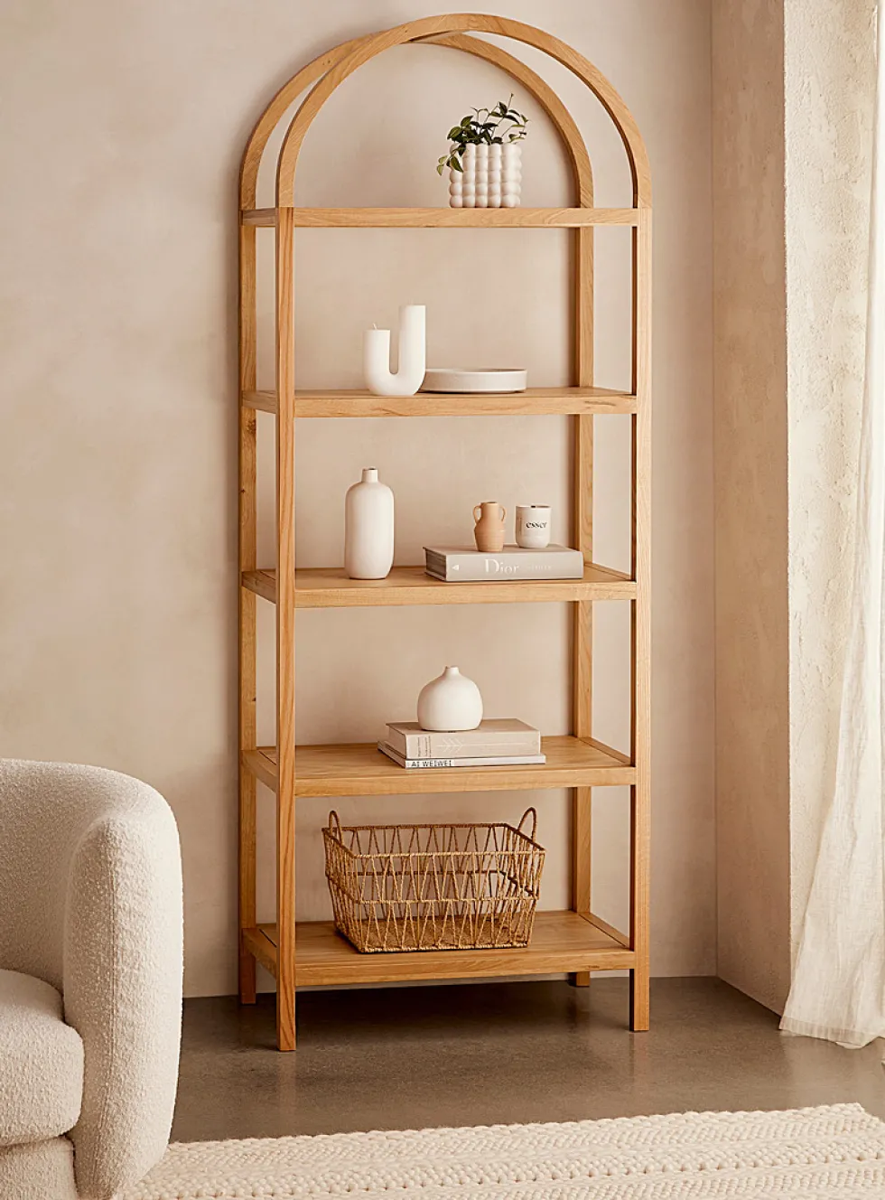 Natural oak wood Eero bookcase