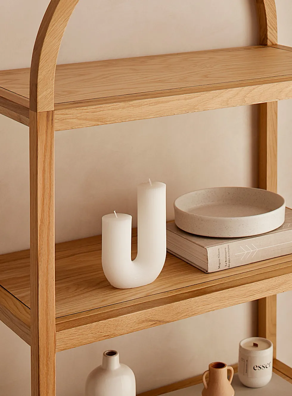 Natural oak wood Eero bookcase