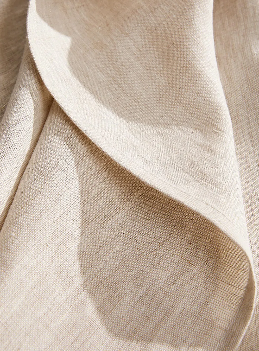 Natural pure linen tablecloth