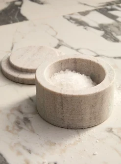 Natural stone salt cellar
