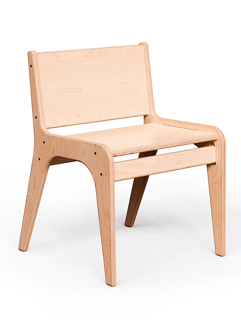 Natural wood children's chair
