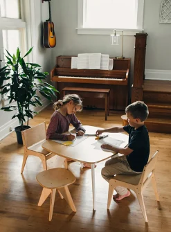 Natural wood children's table