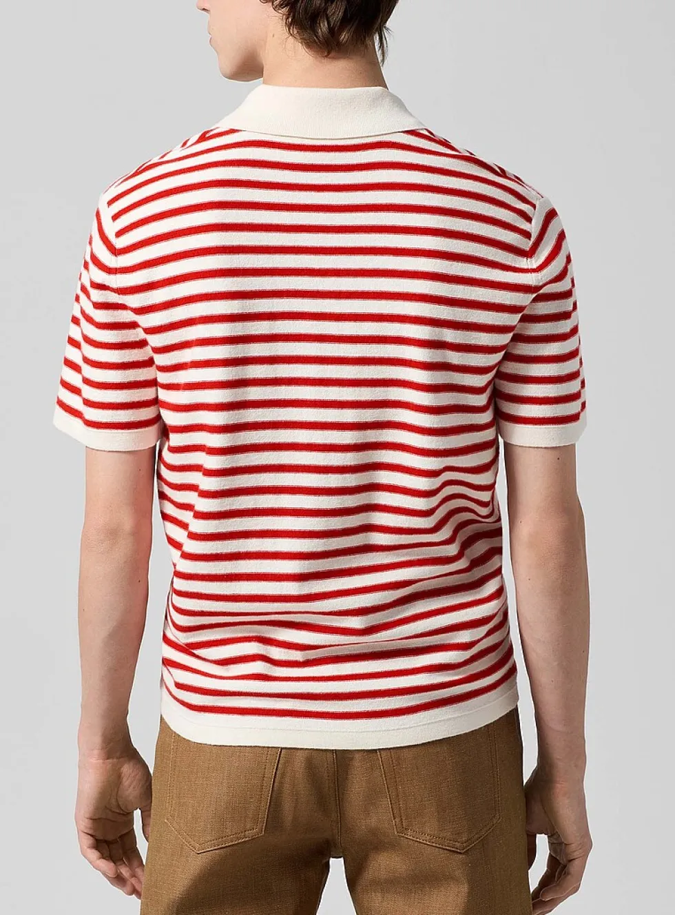 Nautical stripes knit polo