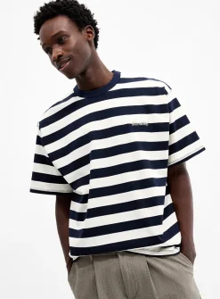Nautical stripes loose T-shirt