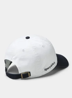 Navy and white embroidered Yankees baseball cap