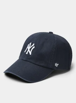 Navy embroidered Yankees baseball cap
