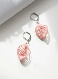 Nebula recycled nylon earrings
