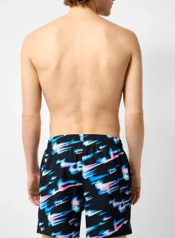 Neon Swoosh swim trunk