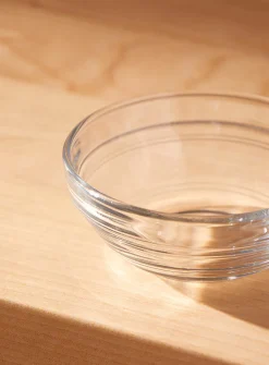 Nested transparent mini bowls