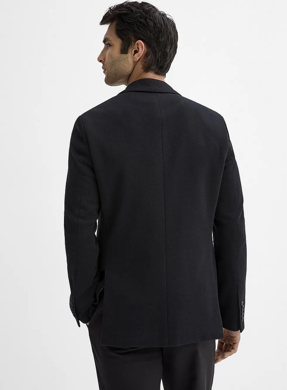 Neutral bird's eye knit jacket