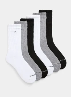 Neutral padded ribbed socks