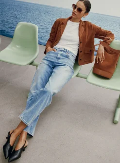 Nica faded pale indigo jean