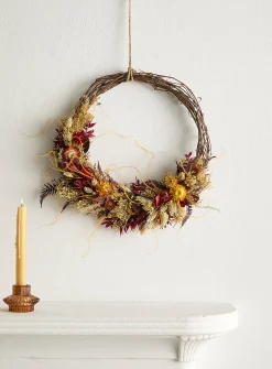 Nicholas dried-flower wreath