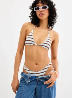 Nick Neapolitan stripe triangle bikini top