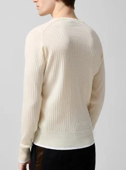 Nile rib-knit Henley sweater