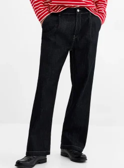 Nocturnal indigo pleated jean