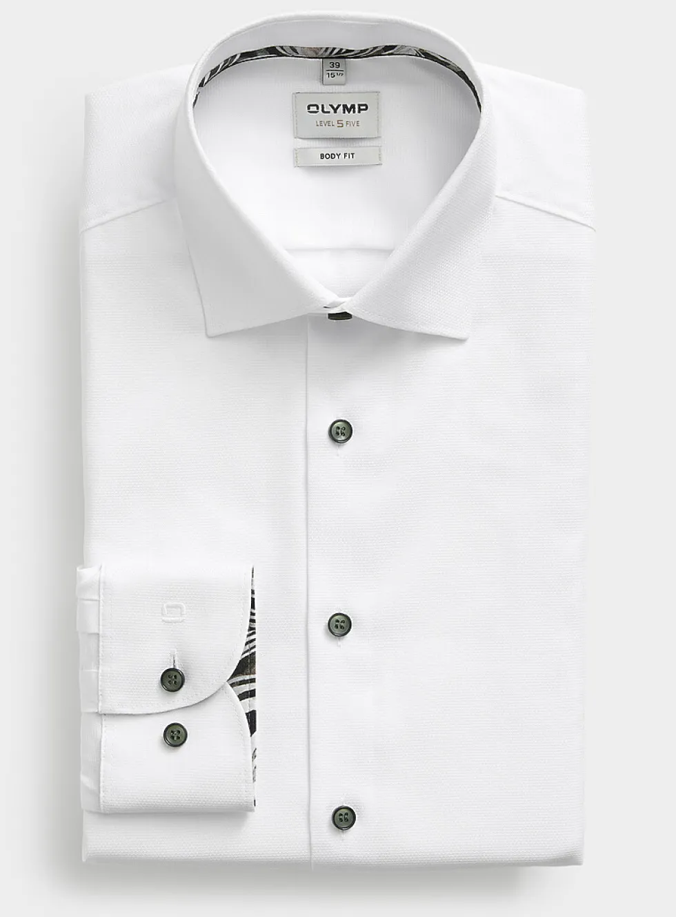 No-iron micro-pattern shirt