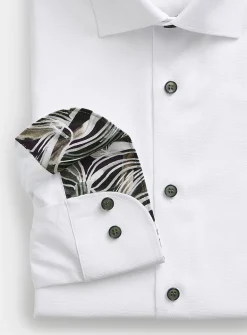 No-iron micro-pattern shirt